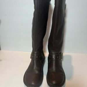 Born Dark Brown Heeled Boots